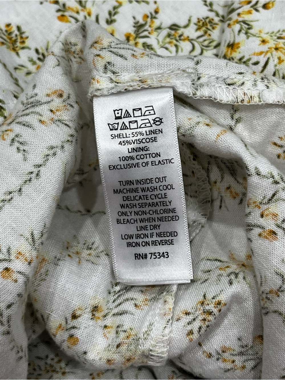 Joie White Yellow Floral Linen Blend Halter Midi Maxi Dress NWT Size 8 - Picture 13 of 13